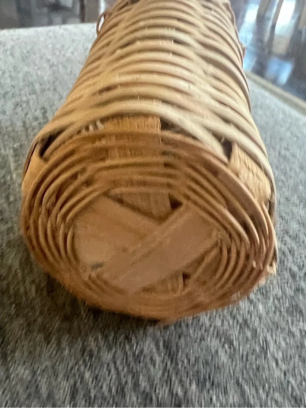 Handwoven Natural Tan Wicker Basket 🧺